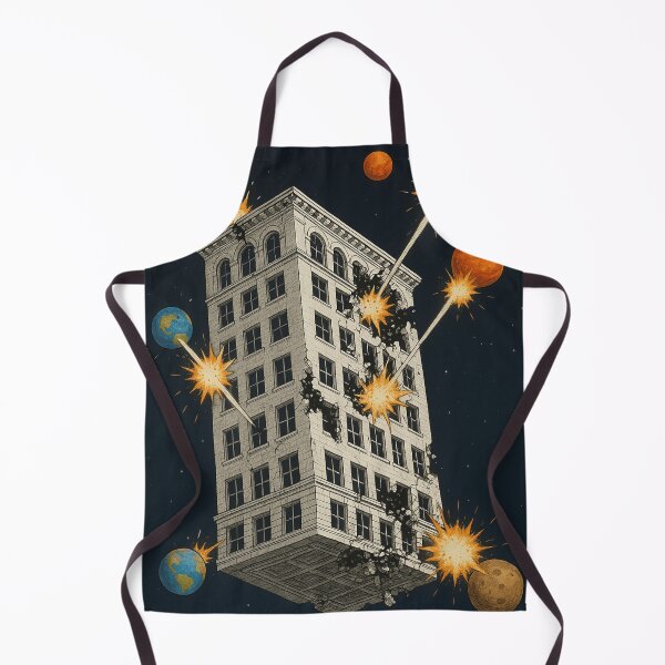 Item preview, Building in Outer Space Boeing Attacked by Planets designed and sold by artes-lunares.