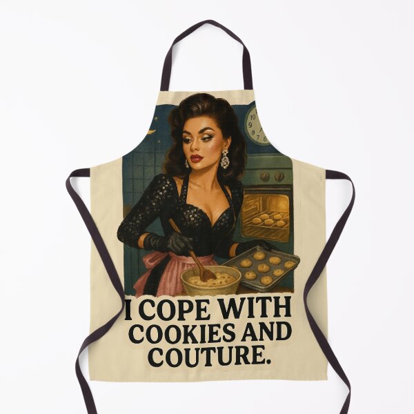 Item preview, Drama & Glamour - "I cope with cookies and couture" meme designed and sold by Kampendesigns.
