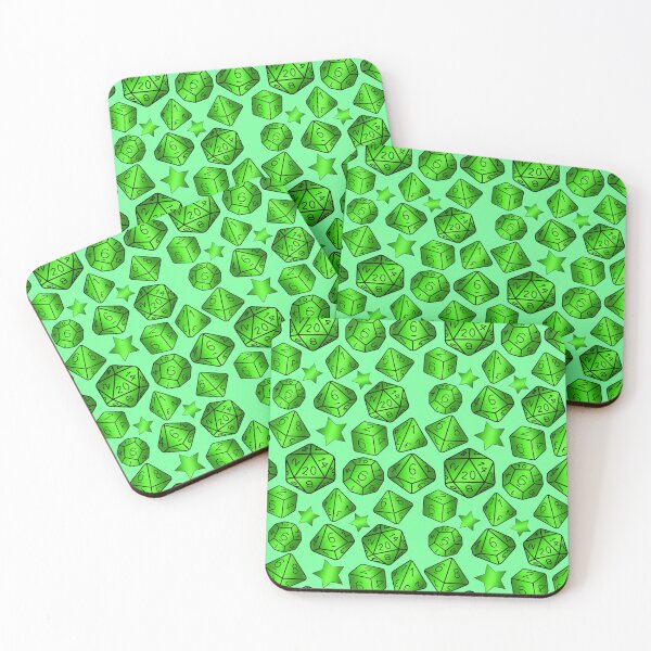Item preview, Green dice set designed and sold by Cthulhu loves crafts.