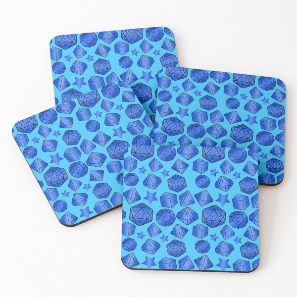 Item preview, Blue dice set designed and sold by Cthulhu loves crafts.