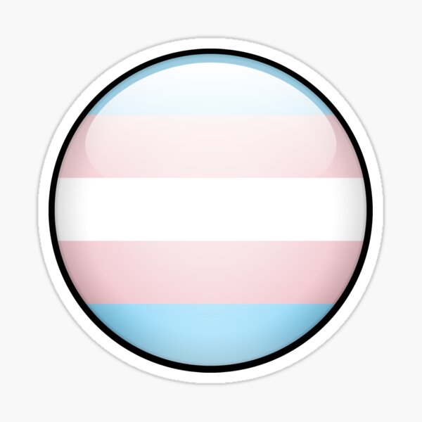Transgender Skeuomorphic Blob Sticker