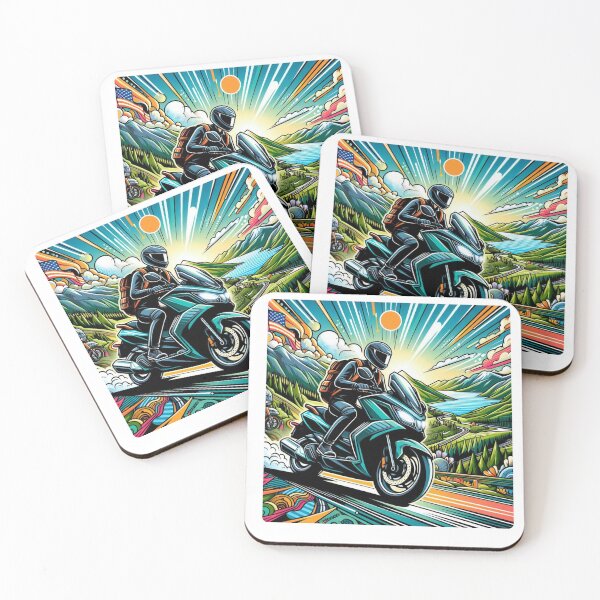Item preview, Matic Motorbike Touring Adventure AI Art – Ideal for Bikers, Road Trip Lovers & Travel-Themed Clothing and Accessories designed and sold by knalpot-design.