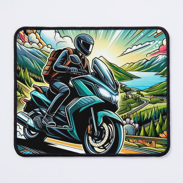 Item preview, Matic Motorbike Touring Adventure AI Art – Ideal for Bikers, Road Trip Lovers & Travel-Themed Clothing and Accessories designed and sold by knalpot-design.