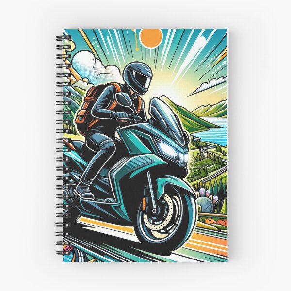 Item preview, Matic Motorbike Touring Adventure AI Art – Ideal for Bikers, Road Trip Lovers & Travel-Themed Clothing and Accessories designed and sold by knalpot-design.