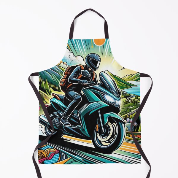 Item preview, Matic Motorbike Touring Adventure AI Art – Ideal for Bikers, Road Trip Lovers & Travel-Themed Clothing and Accessories designed and sold by knalpot-design.