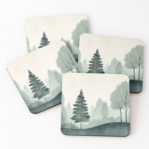 Item preview, Scandinavian Abstract Forest of Trees 2 designed and sold by SparroCreative.
