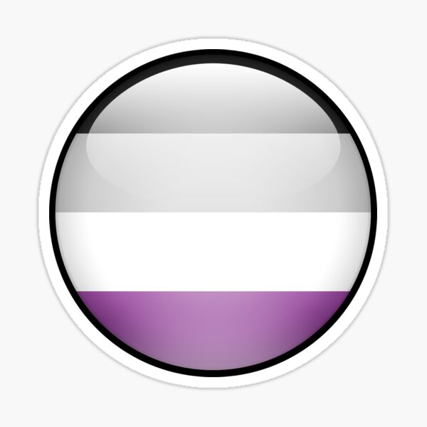 Asexual Skeuomorphic Blob Sticker