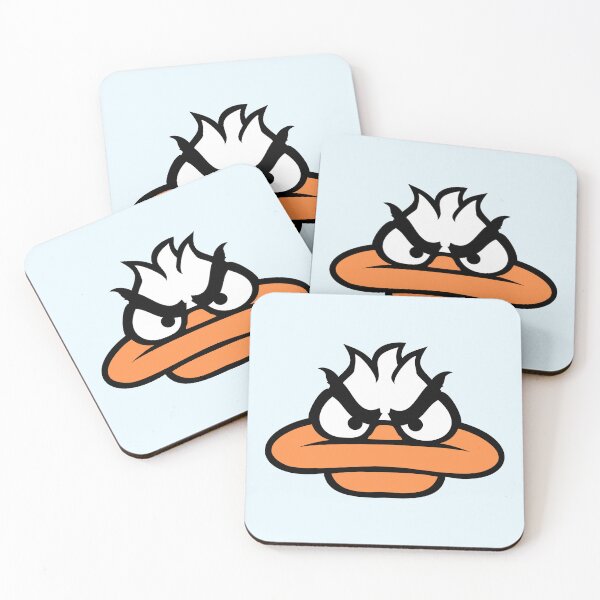Item preview, Duck looks funny angry mean look aggressive fun designed and sold by shirt-o-mat.