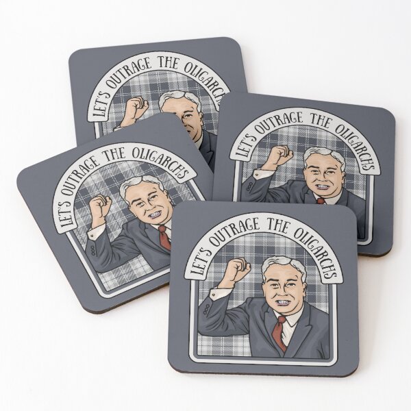 Item preview, Let's Outrage the Oligarchs designed and sold by Unhinged Heather.