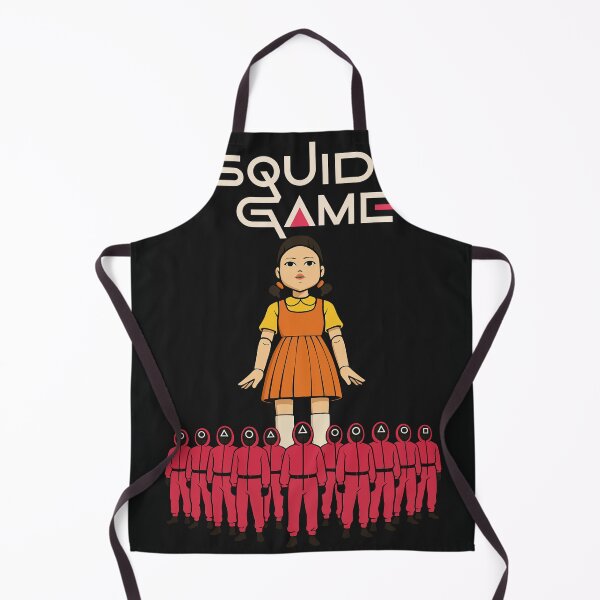 Item preview, Squid Game Guards & Doll – Anime Style Fan Art designed and sold by Final Whistle Art.