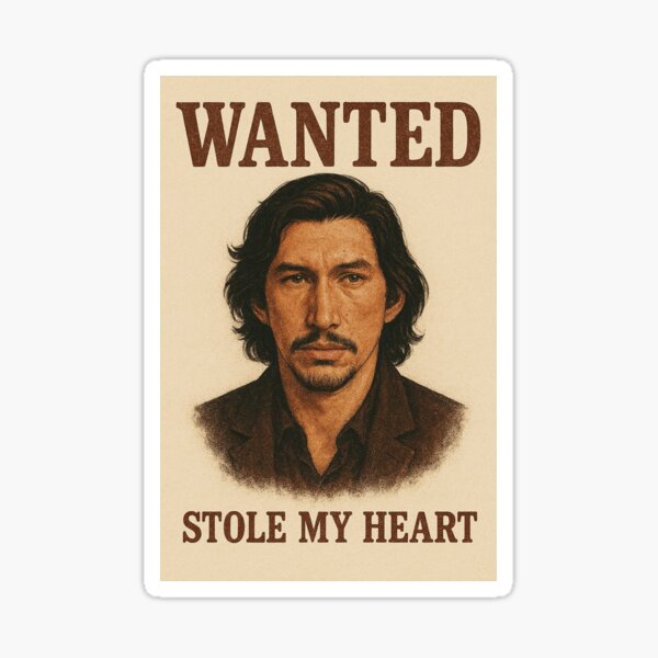 Aperçu de l'œuvre Avis de recherche d'Adam Driver - Il a volé mon cœur créée et vendue par bbokie.