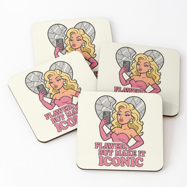 Item preview, Drama & Glamour - "Flawed, but make it iconic" meme designed and sold by Kampendesigns.