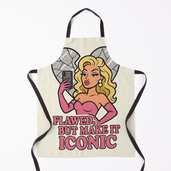 Item preview, Drama & Glamour - "Flawed, but make it iconic" meme designed and sold by Kampendesigns.