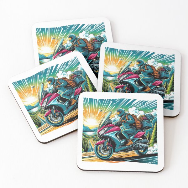 Item preview, Fun Touring Trip on Matic Motorbike AI Art – Perfect for Riders, Adventure Seekers & Motorbike Travel Accessories designed and sold by knalpot-design.