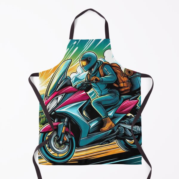 Item preview, Fun Touring Trip on Matic Motorbike AI Art – Perfect for Riders, Adventure Seekers & Motorbike Travel Accessories designed and sold by knalpot-design.