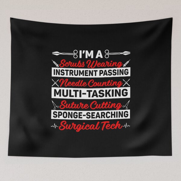 Item preview, Surgical Techs Technician Men Women Saying designed and sold by DexertimaArt.
