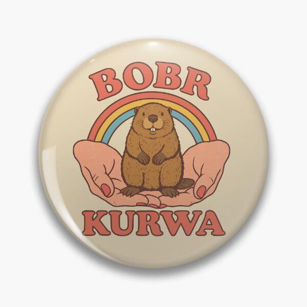 Artikelvorschau, Bobr Kurwa – Lustiges Slavic Meme Design mit Biber & Regenbogen entworfen und verkauft von Print-Zoo.