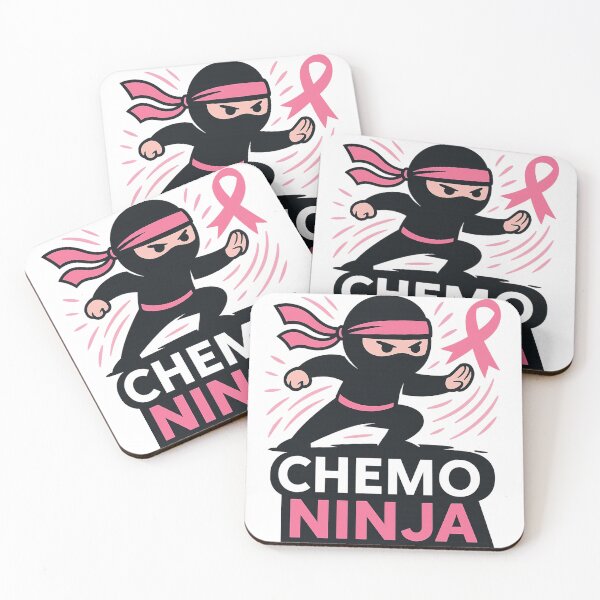 Item preview, Chemo Ninja – Funny Breast Cancer Awareness Warrior Design designed and sold by damiang.
