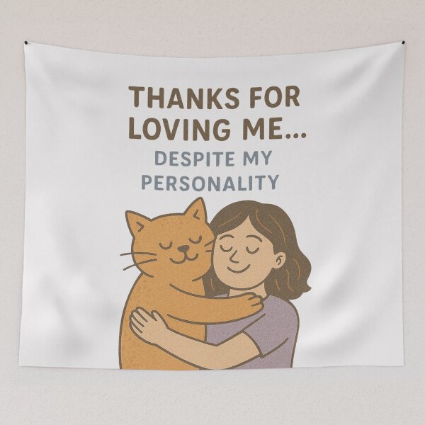 Item preview, Thanks for Loving Me Despite My Personality | Funny Mother's Day Quote designed and sold by LaserKey.