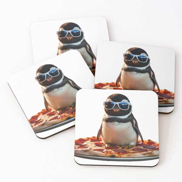 Item preview, Pizzarino, Penguin With Sunglasses On Pizza Meme - Italian Brainrot designed and sold by MentalCrumble.