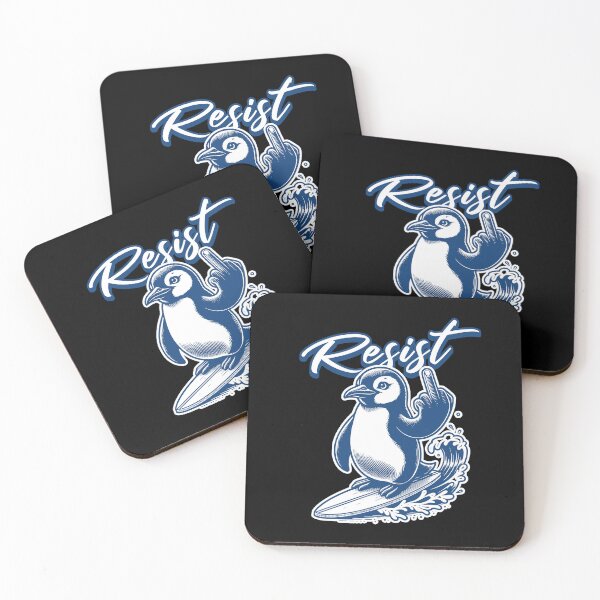 Item preview, PENGUIN RESISTANCE - RESIST TO TARIFFS designed and sold by justyna-s28.