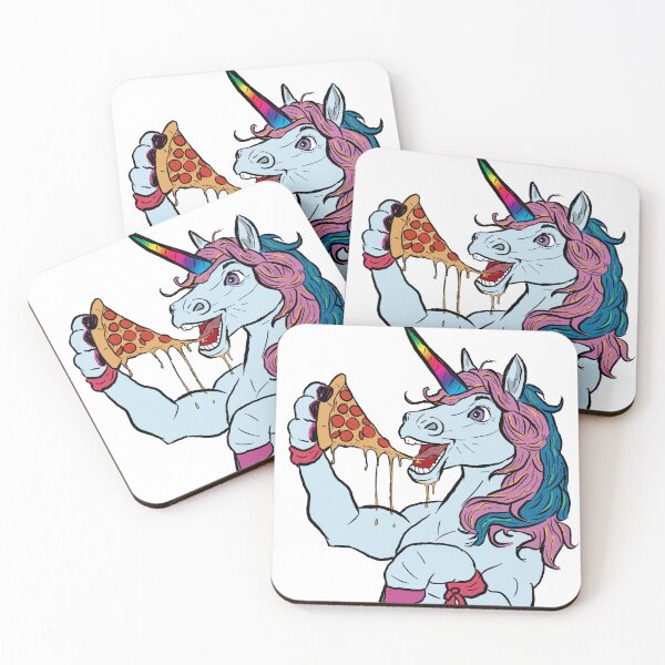 Item preview, Unicorn eating pizza designed and sold by matan kohn.