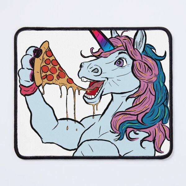 Item preview, Unicorn eating pizza designed and sold by matan kohn.