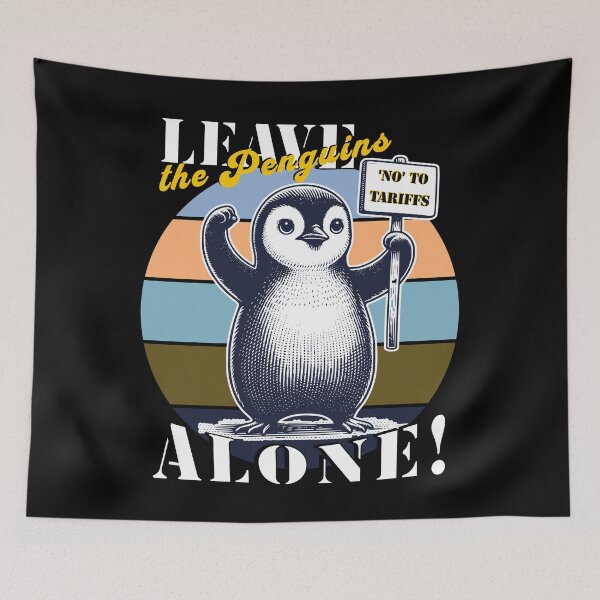 Item preview, PENGUINS AGAINST TARIFFS - LEAVE THE PENGUINS ALONE designed and sold by justyna-s28.