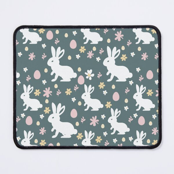 Item preview, Rabbit with flowers and eggs pattern designed and sold by helenostore.