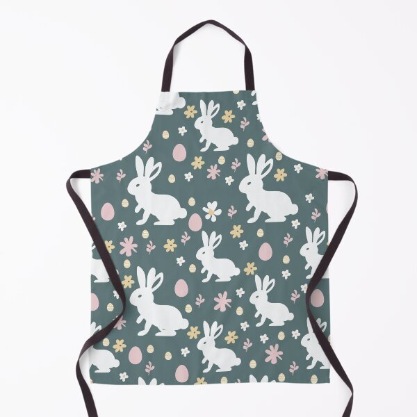 Item preview, Rabbit with flowers and eggs pattern designed and sold by helenostore.