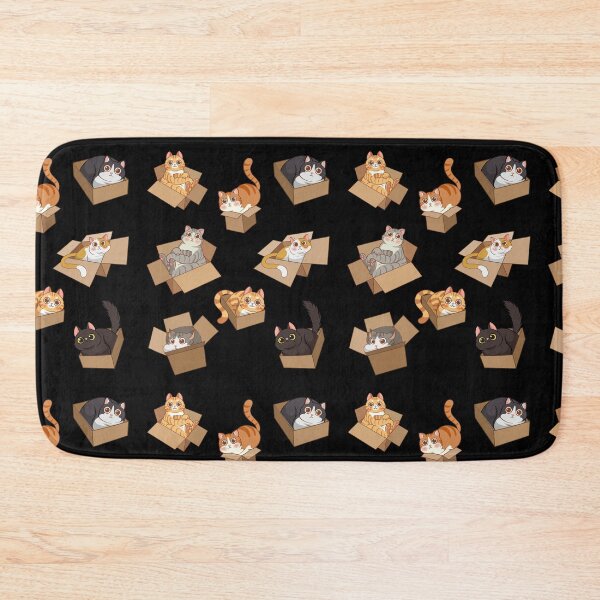 Item preview, Cute Cat in a Box Set designed and sold by patternjp.