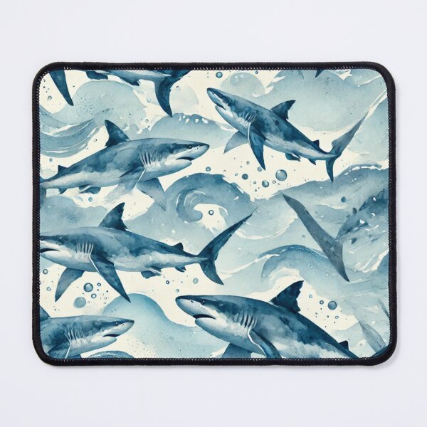 Item preview, Ocean's Majesty: A Shark Swarm pattern designed and sold by Coollzone.
