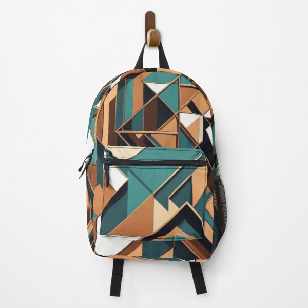 Item preview, Bold Teal and Copper Geometry designed and sold by Harmonic_Layers.
