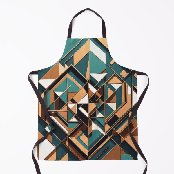 Item preview, Bold Teal and Copper Geometry designed and sold by Harmonic_Layers.