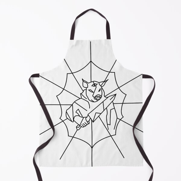 Item preview, Pig figure with knife and radiating lines designed and sold by estebansequeira.