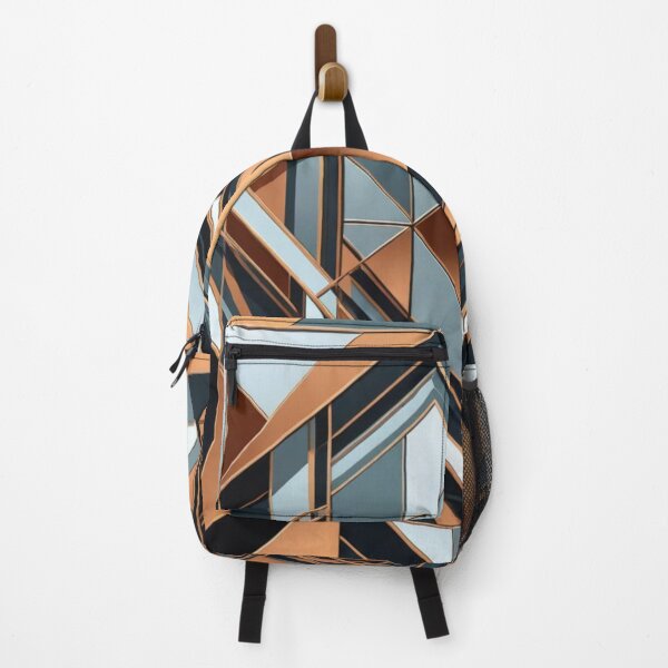 Item preview, Copper and Steel Geometric Abstract designed and sold by Harmonic_Layers.