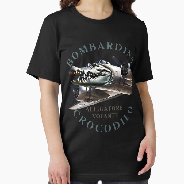 Vista previa del artículo con la obra «Bombardino Crocodilo meme italiano Brainrot», diseñado y vendido por LayersDesign.