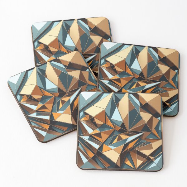 Item preview, Shattered Copper Geometric Chaos designed and sold by Harmonic_Layers.