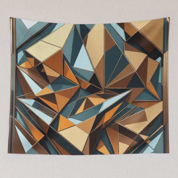 Item preview, Shattered Copper Geometric Chaos designed and sold by Harmonic_Layers.