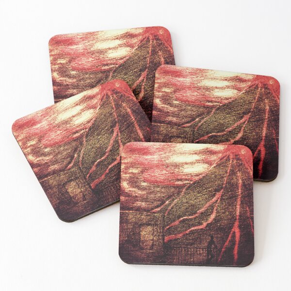 Item preview, A Quiet Apocalypse - Calm Observation Amid Fiery Chaos - Red designed and sold by Anomaly Effect.