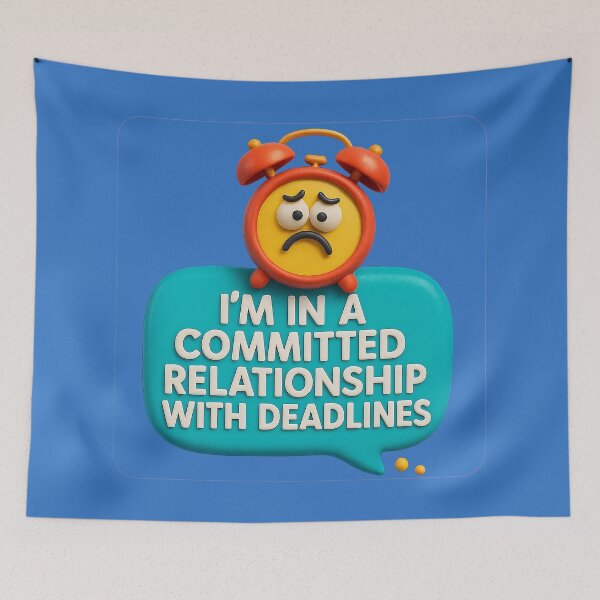 Item preview, Committed to the deadline – humorous design designed and sold by Girih.