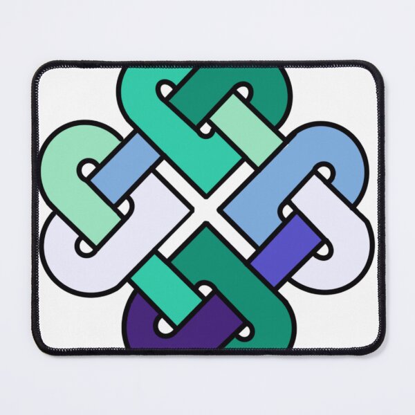 Item preview, Celtic Quarter Heart Pride Knot - Gay Color Block designed and sold by cjo582.