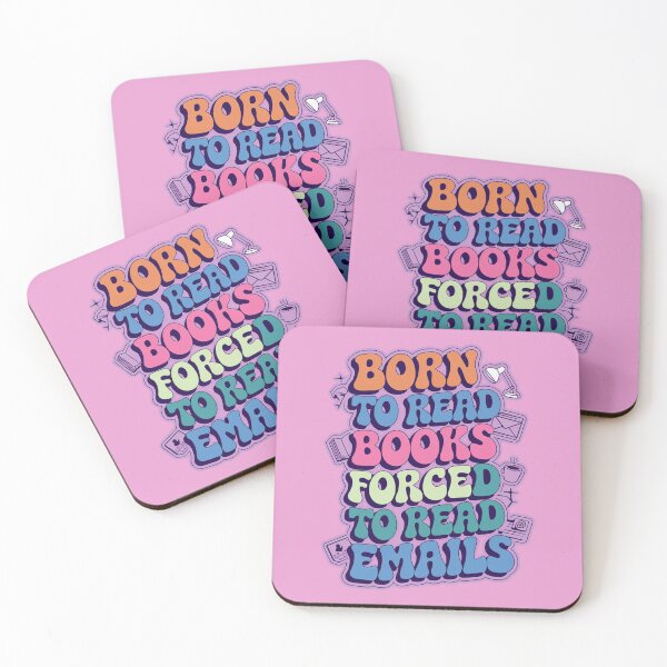 Item preview, Born To Read Books Forced To Read Emails designed and sold by ZAIKY DREAMS.