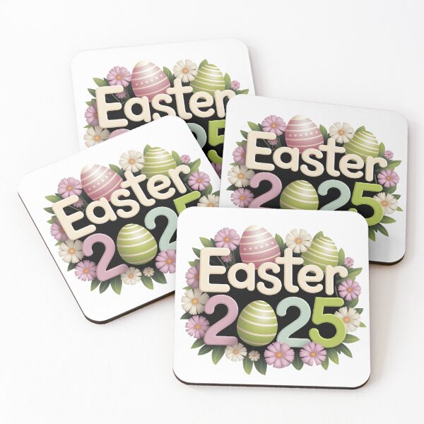 Item preview, Easter 2025 Celebration Pastel Eggs & Blooming Flowers Festive Seasonal T-Shirt Design designed and sold by AnnDesignStudio.