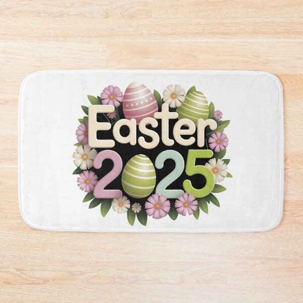 Item preview, Easter 2025 Celebration Pastel Eggs & Blooming Flowers Festive Seasonal T-Shirt Design designed and sold by AnnDesignStudio.