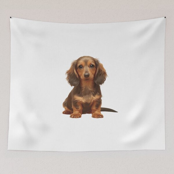 Item preview, Long-Haired Dachshund puppy designed and sold by SMARTKIT  DESIGNAGENCY.