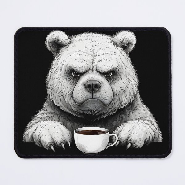 Item preview, Bear, Grumpy until Caffeinated designed and sold by Lhdigitaldesign.