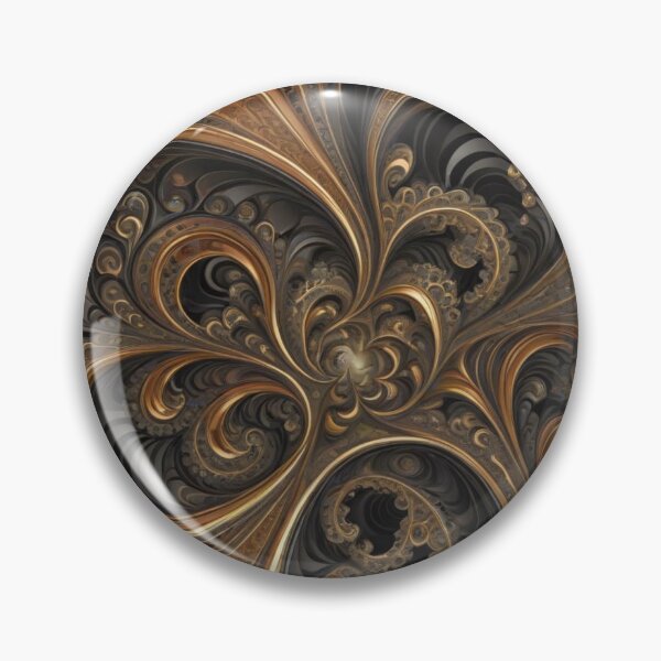 Artikelvorschau, Barocke fraktale Eleganz in Gold entworfen und verkauft von Harmonic_Layers.