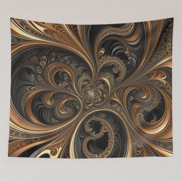 Item preview, Baroque Gold Fractal Elegance designed and sold by Harmonic_Layers.