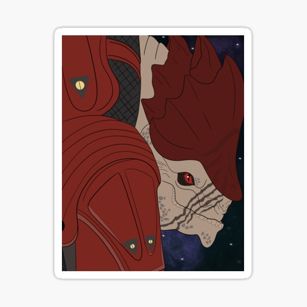 Vista previa del artículo con la obra «Wrex de Mass Effect», diseñado y vendido por TheArtfulJackal.